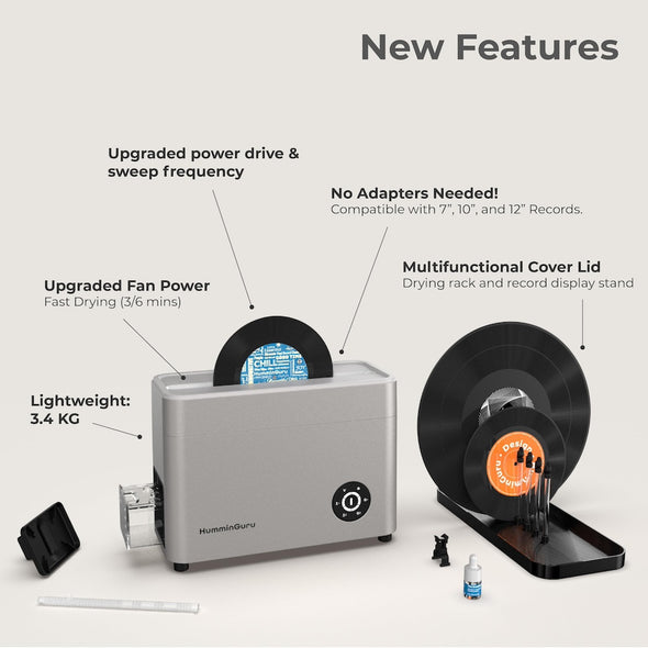 HummiGuru NOVA Advanced Ultrasonic Record Cleaning Machine COMING SOON