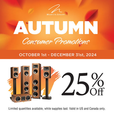 Martin Logan Autumn Promotion Save Up To 50%